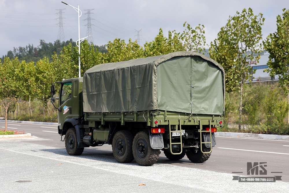 170 hp Dongfeng 6WD EQ2082 Off-road Truck_EQ240 Flathead Diesel Cargo Truck Factory_Dongfeng 6x6 All-Wheel Drive Civilian Off-road Truck for Sale_Export Special Vehicle