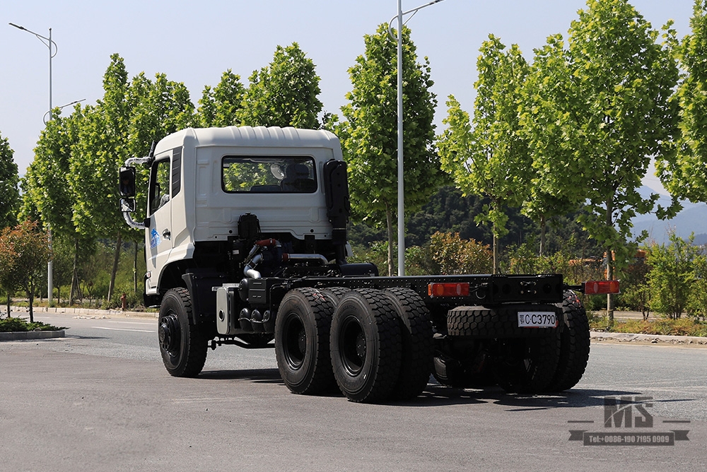 266 HP Dongfeng Six-wheel drive Off-road Chassis_6×6 Flathead Row Half Special Chassis_All-wheel Drive Three-axle 7T/13T/13T Transportation Truck Chassis_Export Special Vehicle