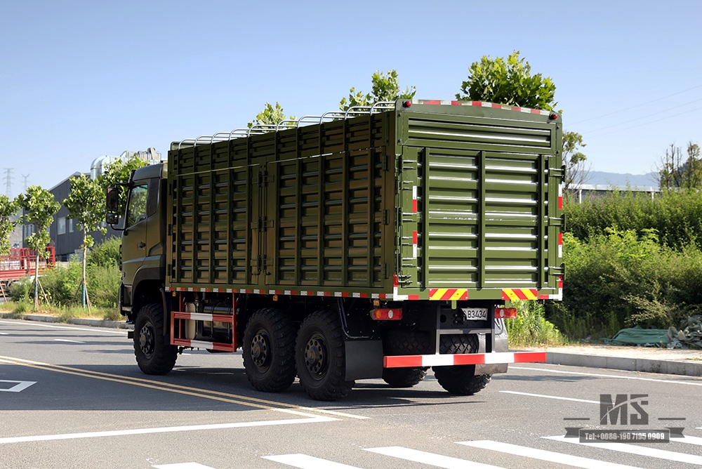 340 hp Dongfeng 6×6 Off Road Truck Six wheel Drive Dongfeng Flat Head One and a Half Row High Container Heavy Duty TruckCargo Truck Vehicle AWD 6*6 Export Special Vehicle