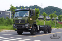 Dongfeng 6×6 Off Road Chassis_Six wheel Drive Dongfeng Flat Head One and a Half Row Chassis Cargo Truck Chassis AWD 6*6 Export Special Vehicle