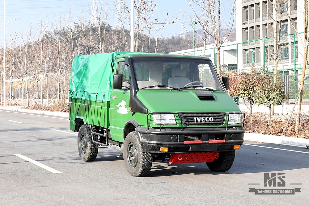 Iveco Four Wheel Drive Truck Green 4*4 Off Road Iveco Short Head Small Vehicle 4WD Export Special Vehicle Customised Conversion