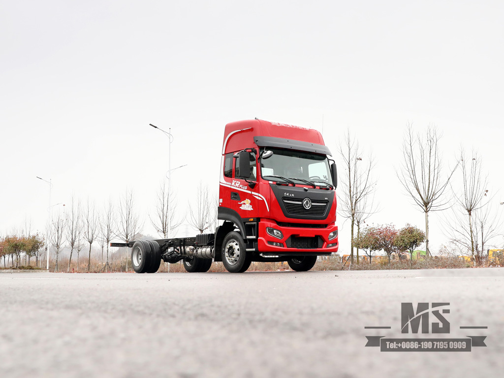 4×2 Flat Head High Roof Double Bedroom Cab Cargo Truck Chassis | Dongfeng 4*2 290HP Off Road Truck Chassis