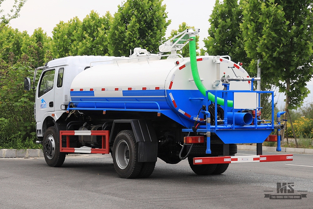 Dongfeng 4*2 Sewage Truck_170HP Sewage Suction Truck Row Half Flathead Sewage Pump Truck Conversion Manufacturer_Export Special Vehicle