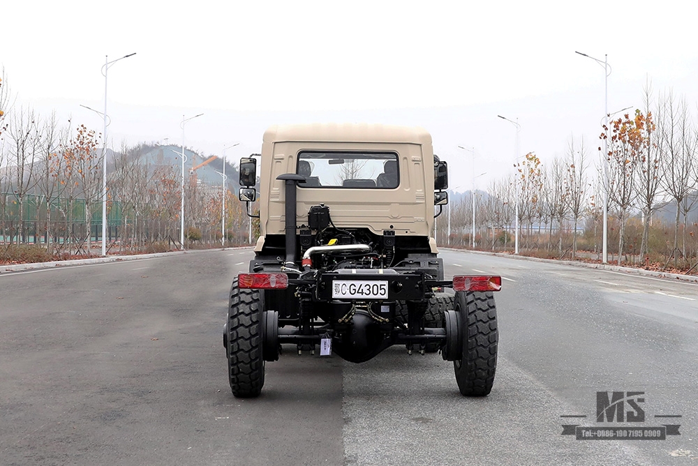 Dongfeng Four Wheel Drive Camel Grey Cargo Truck Chassis_4*4 Off-road Truck Chassis_Long-distance Truck Export Special Purpose Chassis