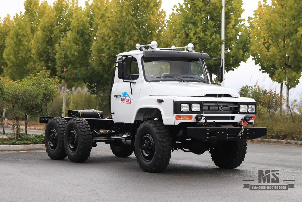 Dongfeng 170 hp 6WD Chassis_Dongfeng EQ2082 six-wheel drive off-road truck chassis transport vehicle_6×6 pointed 25Y truck export special chassis