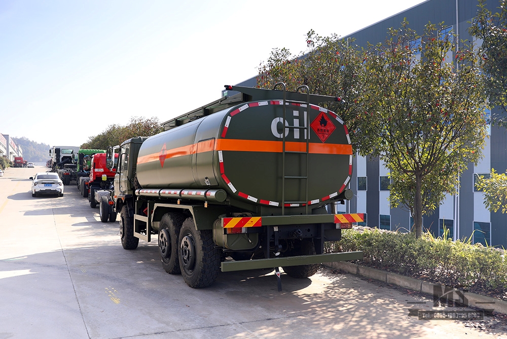 190HP Dongfeng EQ2102 Tanker Truck _Dongfeng Six-wheel drive Off-road Special Chassis Modified 8~10m³ Tanker Truck_Export Special Purpose Vehicle