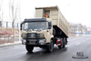 6×6 Camel Grey Dongfeng Six Wheel Drive Dump Truck_Flat Head Cargo Box Baffle Heightened Tipper Truck Conversion Factory_Export Special Vehicle