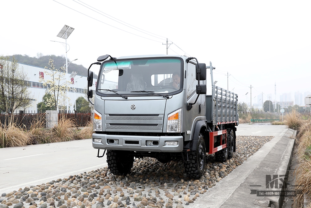 Dongfeng Silver six-wheel drive AWD truck configuration_6×6 190HP flat-head off-road light truck manufacturer_6*6 export special vehicle quotation