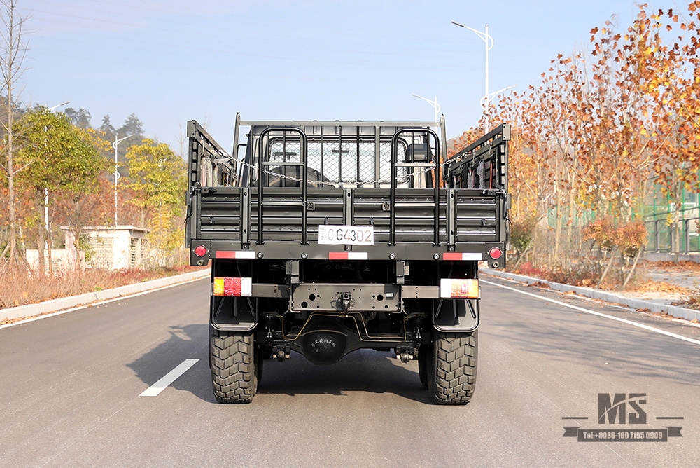 Dongfeng Six wheel Drive EQ2102 Truck_190 HP 3.5T Three-axle Six wheel Drive Black Off-road Cargo Truck_All-wheel drive EQ2102G Export Special Purpose Vehicle