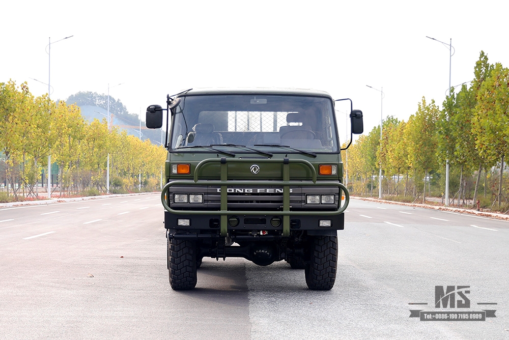 190hp Dongfeng EQ2102 Six Wheel Drive Truck_6×6 EQ246 153 Double Row Cab Army Green Truck _Dongfeng Truck Export Special Purpose Vehicle