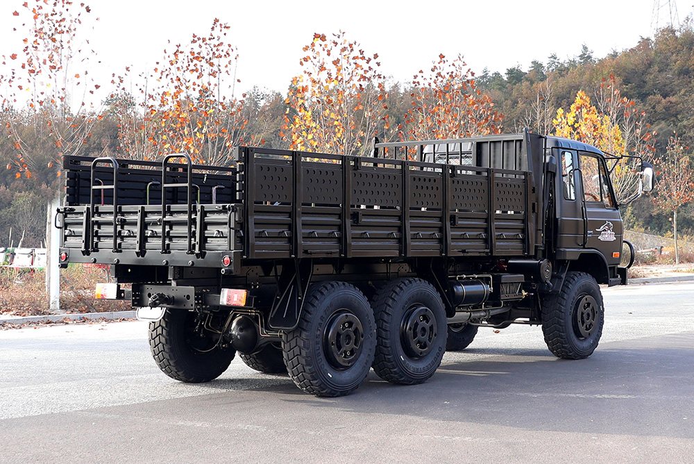 Dongfeng EQ2102 Off-road Truck_190 HP 3.5T Three-axle Six wheel Drive Black Cargo Vehicle_All-wheel drive EQ2102G Export Special Purpose Vehicle