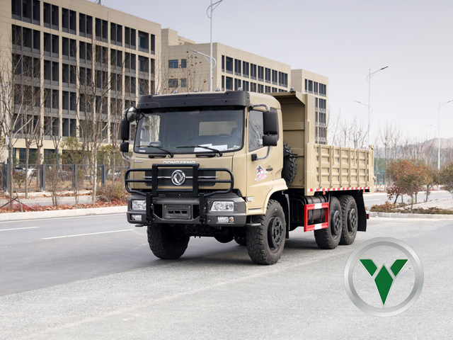 6x6 Flatbed Dump Truck | Heavy-Duty Dump Body with Removable Sides