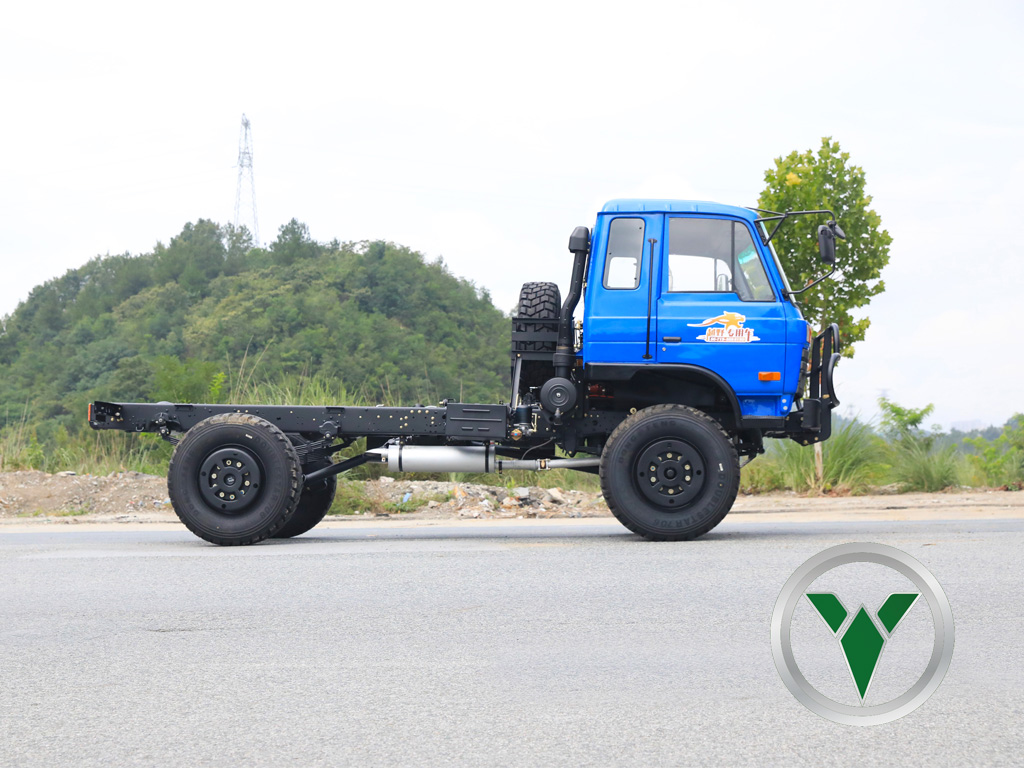 Dongfeng EQ2070 4x4 Truck chassis | 190HP 4×4Double Row Cab (EQ246) for Special Purpose & Export