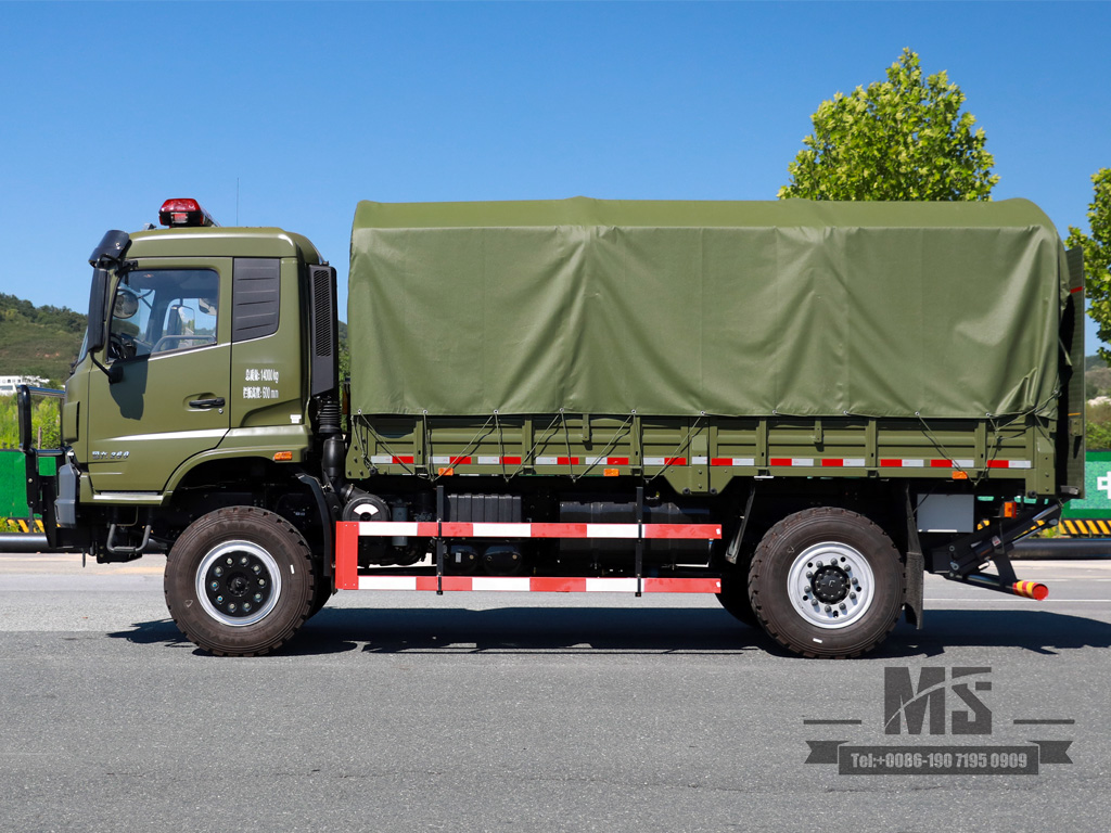 Dongfeng 4WD Off-road Troop Carrier DFH2140B National Six Engine Four Meters Eight Cargo Box Off-road Vehicle 