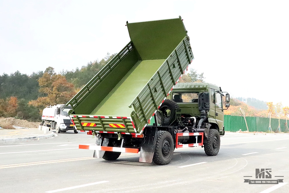 Dongfeng 4*4 Off Road Dump Truck_Dongfeng 210hp 4×4 Off-road Flathead Row Half Truck_Export Special Vehicle