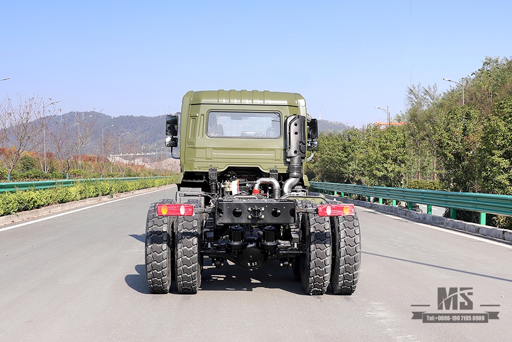 210hp Dongfeng 6*4 Tanker Truck Chassis_Dongfeng 6x4 Off Road Chassis_Flathead One-and-a-half Export Special Vehicle Chassis