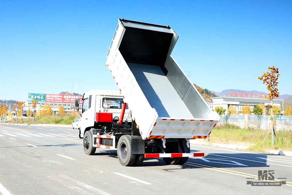 Dongfeng 4×2 Dump Truck_ 210hp 10T Flathead Head Row Half Mining Site Tipper Truck for Sale_4*2 Export Special Vehicle