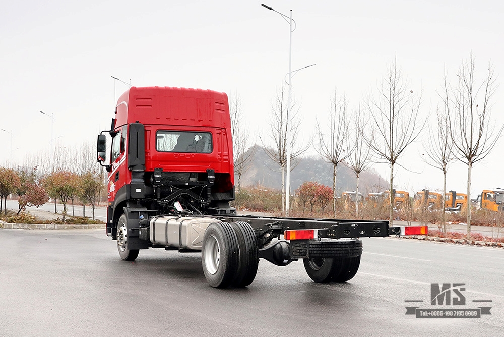 Dongfeng 4*2 290 hp Off Road Truck Chassis_4×2 Flat Head High Roof Double Bedroom Cab Cargo Truck Chassis Conversion Manufacturer _Export Special Purpose Chassis