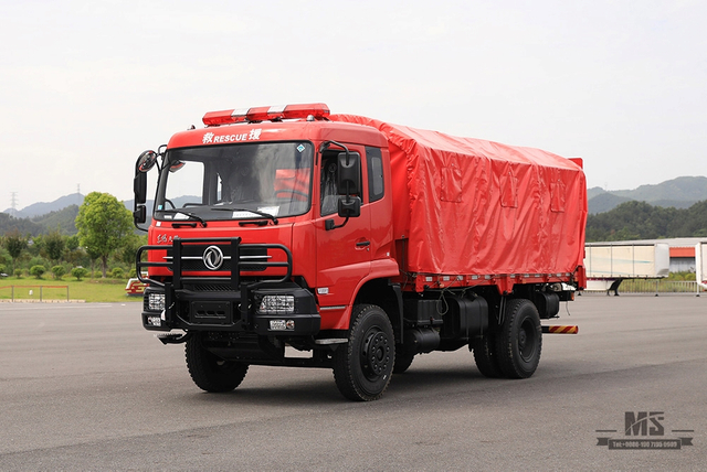 210 HP/300hp Dongfeng 4*2 Firefighting Flatbed Truck _ Flathead Rescue Trailer Truck_Export Special Vehicle