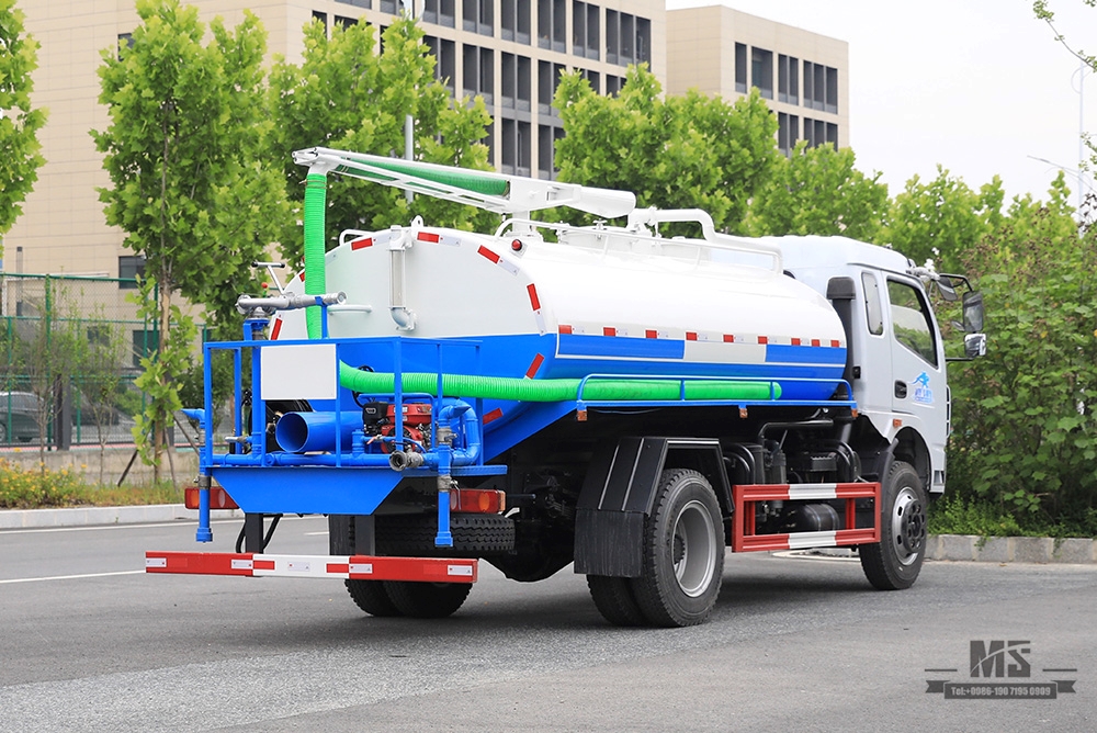 Dongfeng 4*2 Sewage Truck_170HP Sewage Suction Truck Row Half Flathead Sewage Pump Truck Conversion Manufacturer_Export Special Vehicle