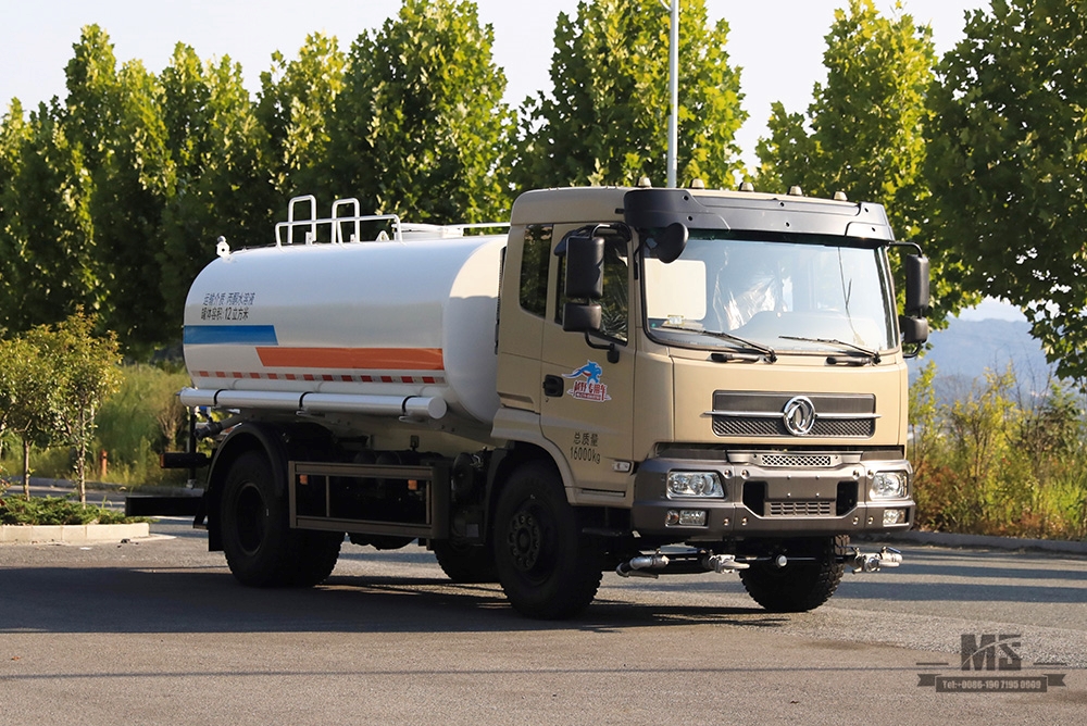 4*2 Dongfeng 12m³ Sprinkler Truck _Dongfeng 210 HP Flat Head Water Sprinkler Truck_Dongfeng Greening Water Tanker Truck Commercial Vehicle _Export Special Truck