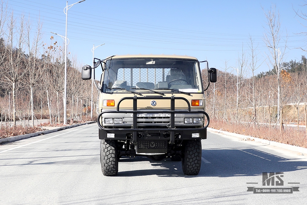 EQ2102 Dongfeng Six Wheel Drive Off Road Truck_ 6×6 Camel Grey One and a Half 153 Cab Transportation Truck_Dongfeng Classic AWD Truck Export Special Purpose Vehicle