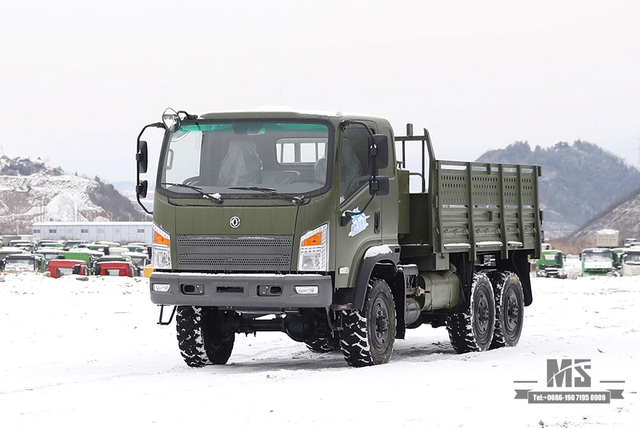 Dongfeng Six wheel Drive EQ2082 Truck_All-Wheel Drive EQ2082 Cargo Truck_6x6 Dongfeng EQ240 Flathead Off-road Truck for Sale_6WD Export Special Vehicle Manufacturer Factory