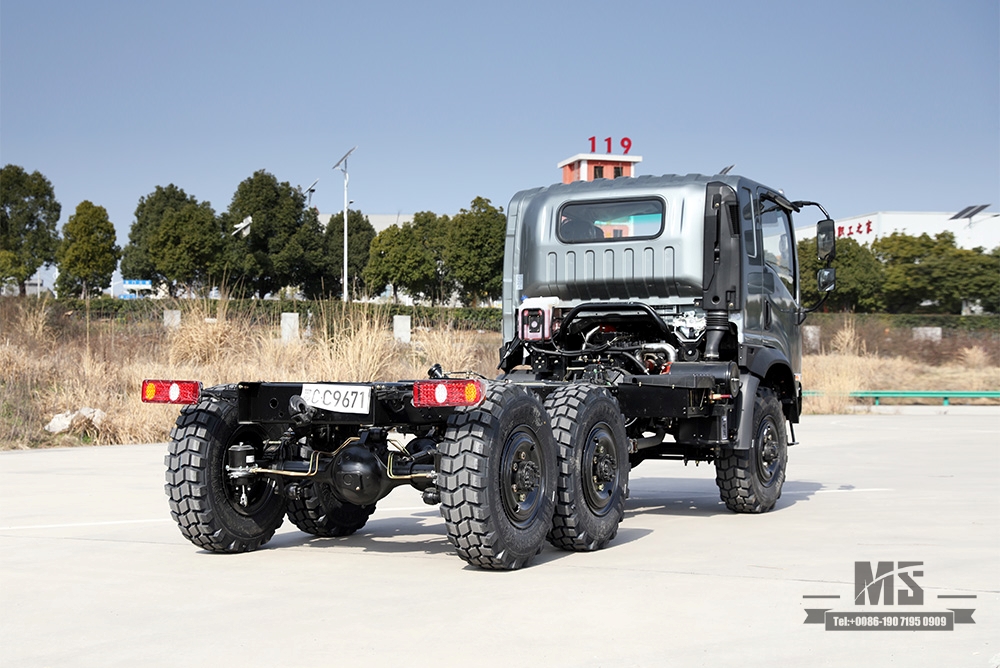 Dongfeng EQ2082 Chassis 6*6 Truck Flathead Chassis Modification_ 6WD Chassis "Bobcat" Six Wheel Drive Chassis Configuration_Export Special Vehicle Chassis Manufacturer