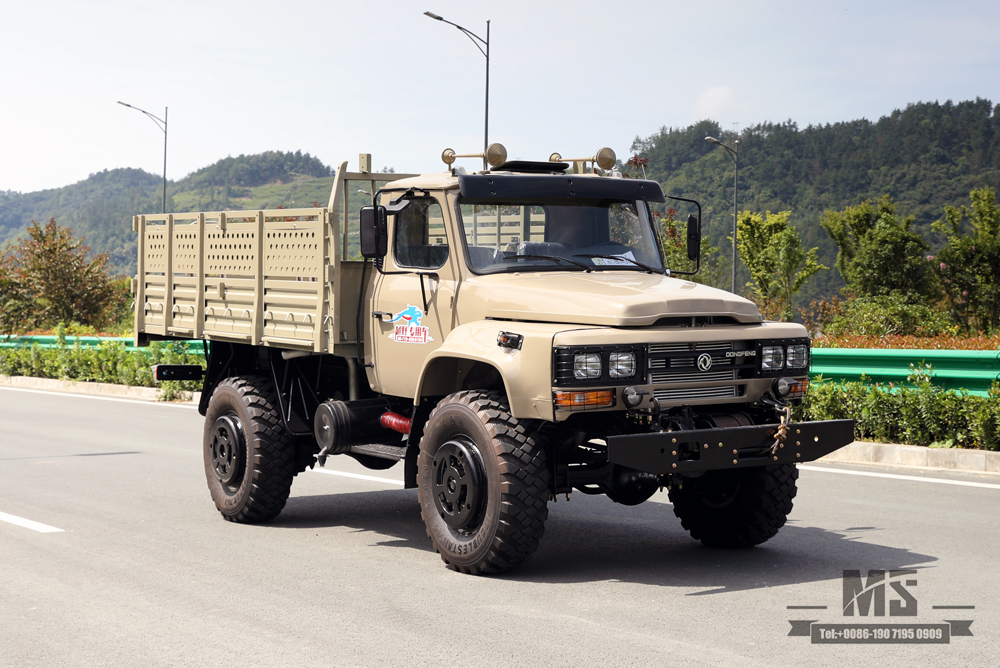 Dongfeng Four Wheel Drive Cargo Truck Long-head 2.5-ton Off-road Truck_4*4 New Pointed Cab Truck_Long-distance Truck with Winch Export Special Purpose Vehicle