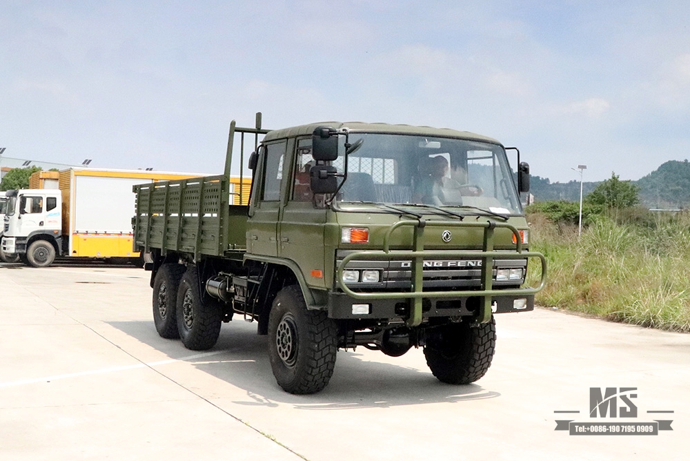 Dongfeng Six Wheel Drive EQ2102 Off Road Truck_6×6 Army Green Double Row 153 Cab Cargo Truck 6WD Transportation Truck For Sale_Export Special Vehicle