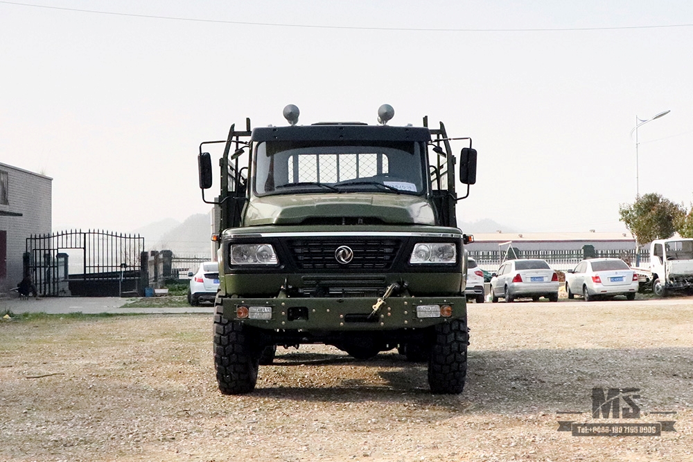 Dongfeng Army Green EQ2100 Off-road Truck_6×6 190 hp Classic Pointed Head Off-road Vehicle for sale_Dongfeng 6WD 245 Diesel Troop Carrier Export Special Vehicle 