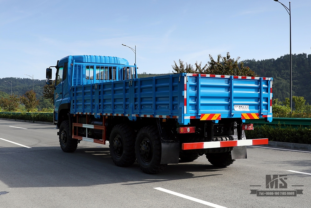 340hp Dongfeng 6*6 Truck_Dongfeng Six Wheel Drive Flat Head Cargo Truck With Brake Water Cooling Tank Long Distance Truck_Export Special Vehicle