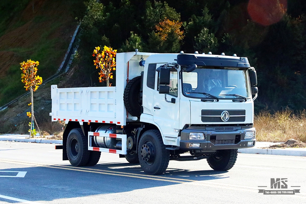 210hp Dongfeng 4×2 Dump Truck for Sale_4*2 Flathead Head Row Half Tipper Truck Manufacturer_Export Special Vehicle