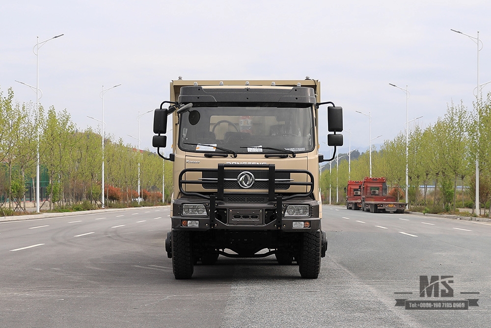 260hp Six Wheel Drive Dongfeng Dump Truck_6*6 Flat Head Cargo Box Baffle Heightened Tipper Truck Off Road Transportation Truck_Export Special Vehicle
