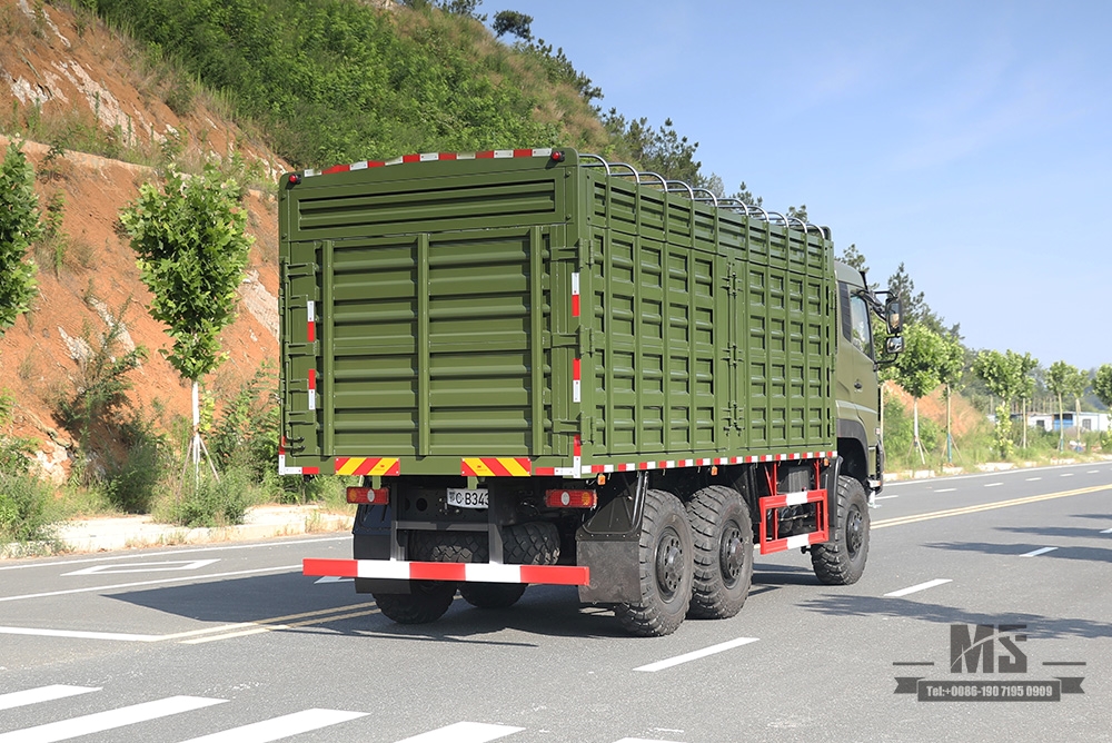 340 hp Dongfeng 6×6 Off Road Truck Six wheel Drive Dongfeng Flat Head One and a Half Row High Container Heavy Duty TruckCargo Truck Vehicle AWD 6*6 Export Special Vehicle