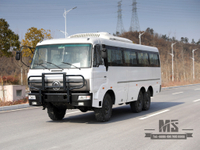 Dongfeng Six-wheel Drive Off Road Bus 190 HP 6*6 Manual Six-speed Bus with Bumper Dongfeng Bus for sale Conversion Manufacturer Export Special Vehicle