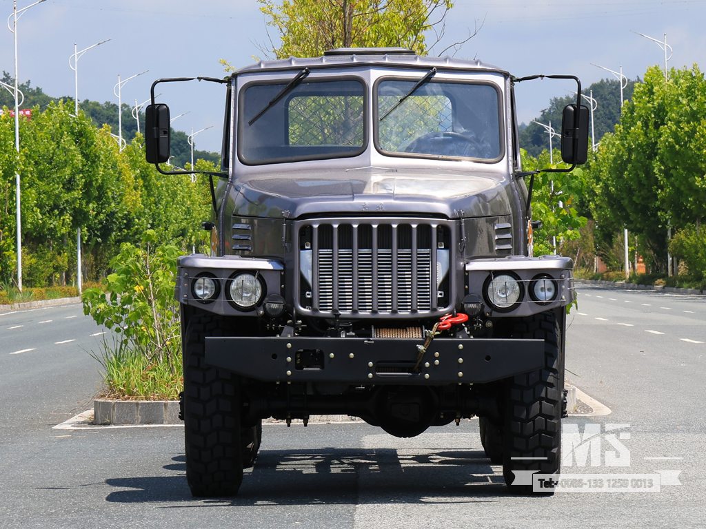 Dongfeng 6&times;6 Silver Gray EQ2082 Chassis_6*6 170HP Conventional Truck Six Wheel Drive Chassis for Sale_ Special Export Chassis 