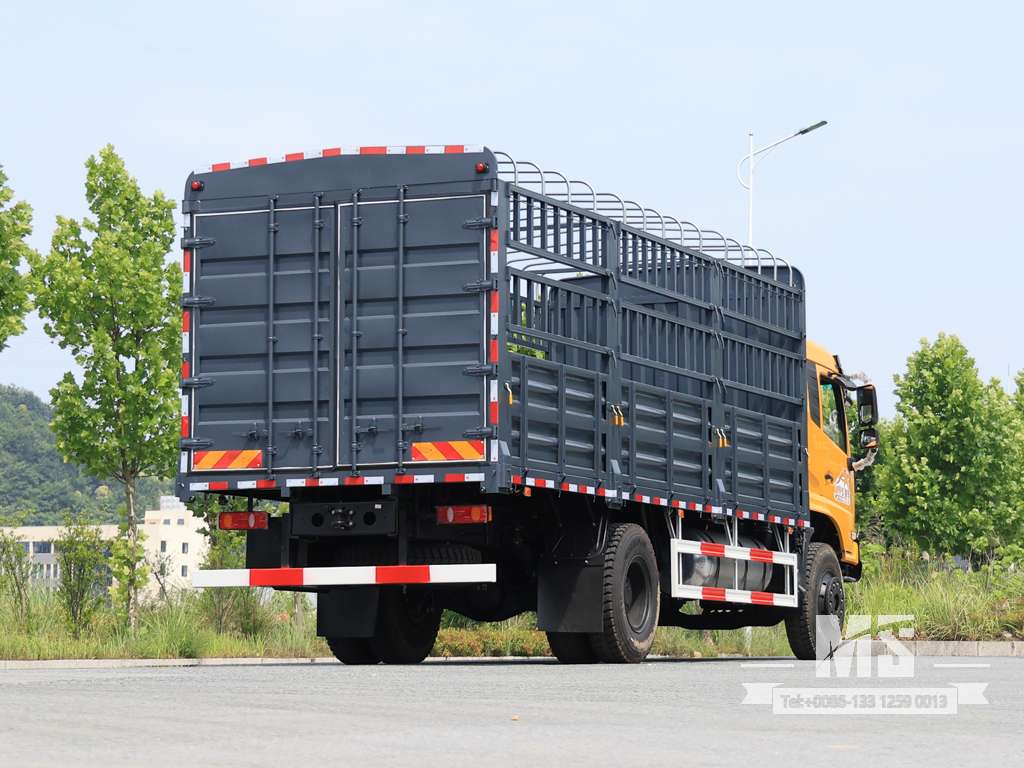 Dongfeng 19 Ton Flat Semi Cab Box-Type Transport Dump Truck (260 HP) | Special Export Trucks 