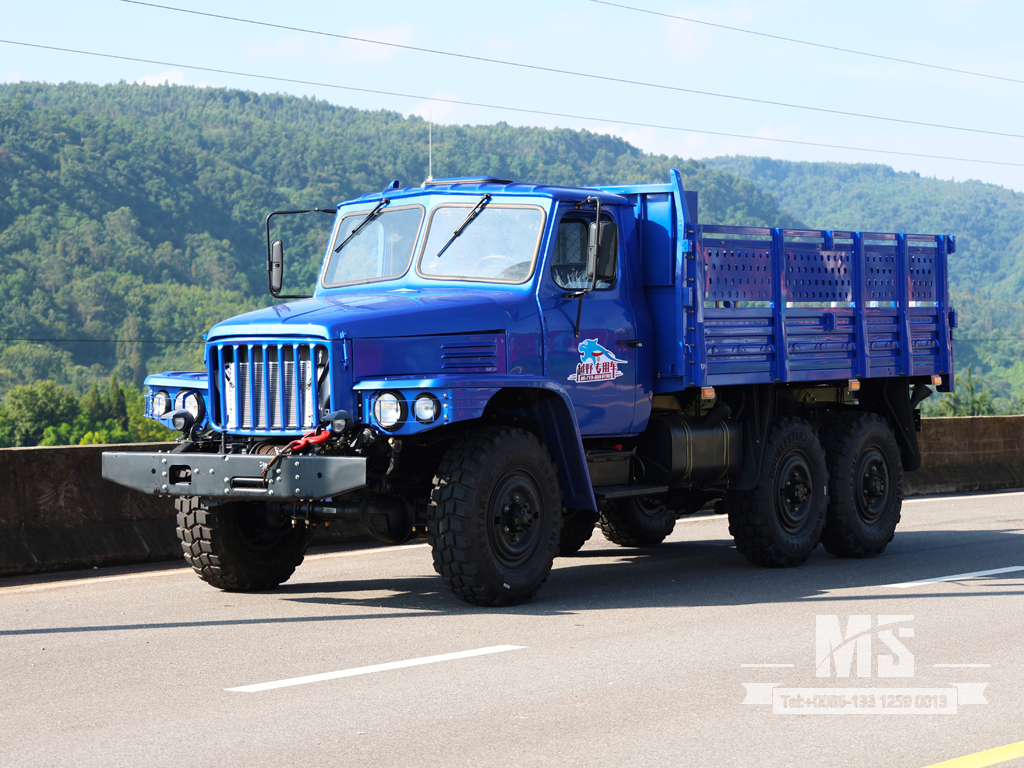 Export-Only Dongfeng 8-Ton Six-Wheel Drive Long Nose Cargo Truck Equipped with 170 HP Engine