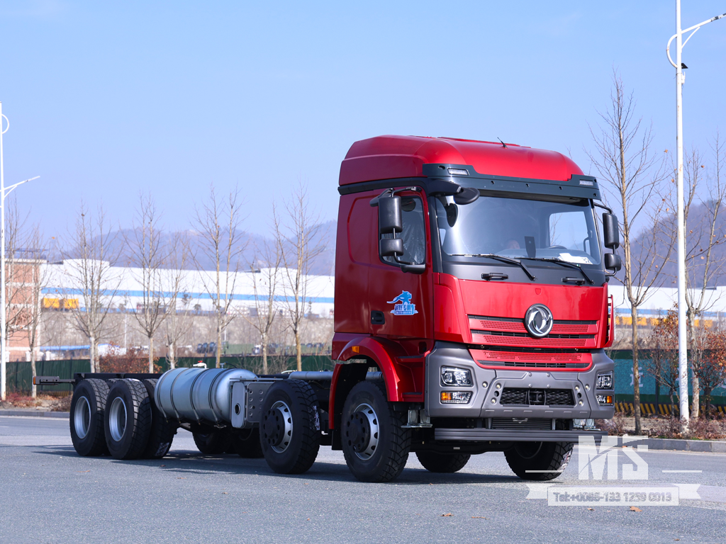 Dongfeng 8&times;4 Stake Body Truck Chassis_8*4 500HP Truck Chassis for Sale_ Special Export Chassis 