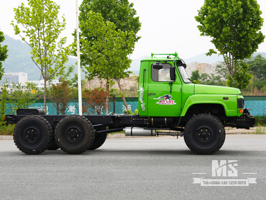 Dongfeng 6&times;6 EQ2082 Chassis_6*6 170hp Pointed Head Truck Six Wheel Drive Chassis for Sale_Export Special Vehicle Chassis 