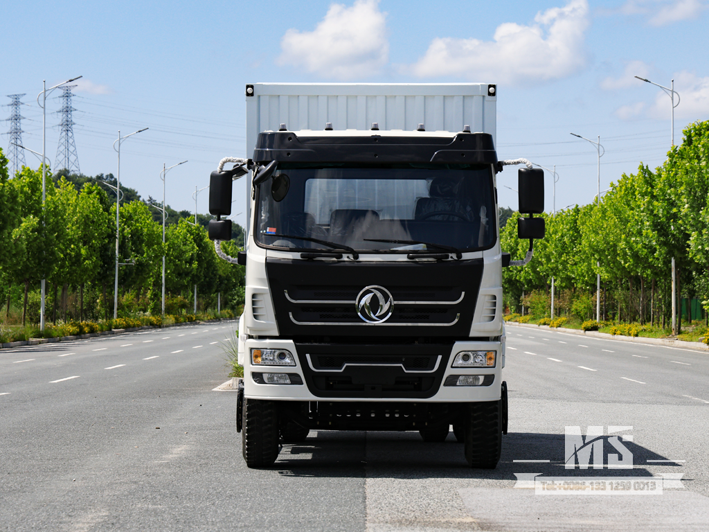Dongfeng 18 Ton White 4&times;2 Flat-head Box Truck (210 HP) | Export Special Vehicle 