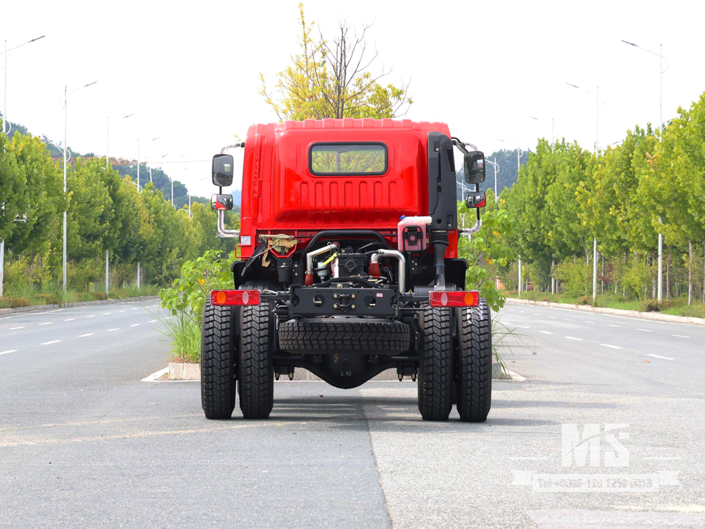 Dongfeng 4&times;4 Flat-head Chassis_4*4 170HP Conventional Truck Four Wheel Drive Chassis for Sale_ Special Export Chassis 
