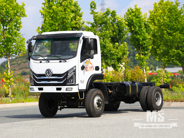Dongfeng 4&times;4 Flat-head Chassis_4*4 150HP Conventional Truck Four Wheel Drive Chassis for Sale_ Special Export Chassis 
