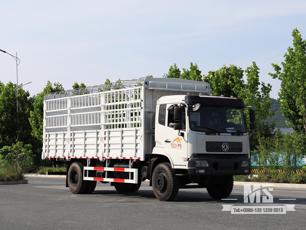 Dongfeng 21 Ton Flat Semi Cab Box-Type Transport CaogoTruck (210 HP) | Special Export Trucks 
