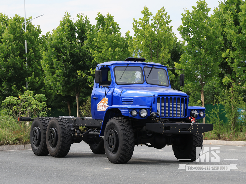 Dongfeng 6&times;6 EQ2100 Chassis_6*6 190hp Conventional Truck Six Wheel Drive Chassis for Sale_ Special Export Chassis 