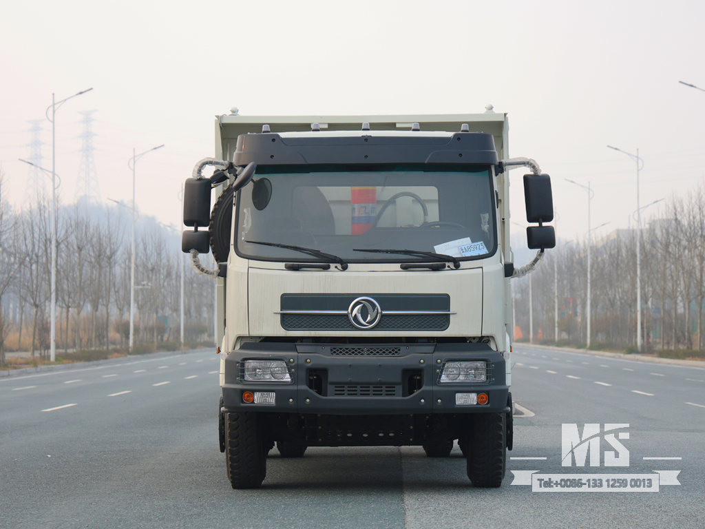 Dongfeng 18 Ton White 4&times;2 Grid Stake Dump Truck (210 HP) | Export Special Vehicle 