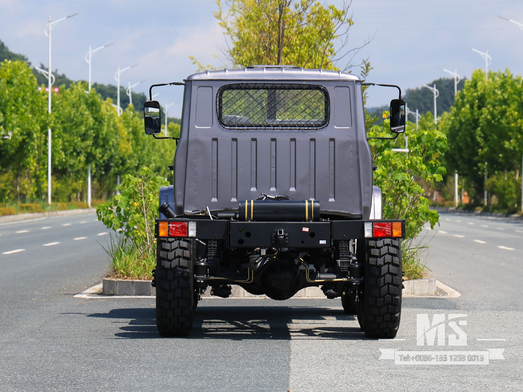Dongfeng 6&times;6 Silver Gray EQ2082 Chassis_6*6 170HP Conventional Truck Six Wheel Drive Chassis for Sale_ Special Export Chassis 