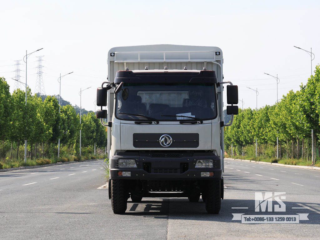 Dongfeng 21 Ton Flat Semi Cab Box-Type Transport CaogoTruck (210 HP) | Special Export Trucks 