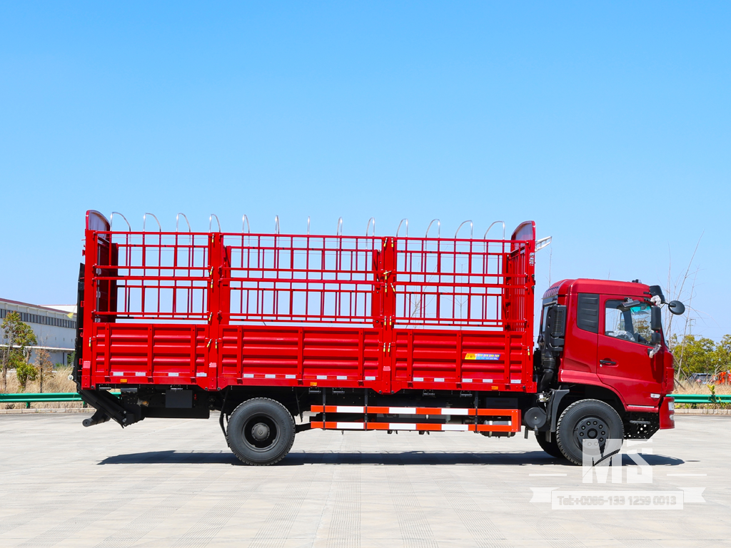 18-Ton 4x2 Dongfeng Box Truck with Hydraulic Tailgate | Chinese Stake Truck with Hydraulic Tail Lift